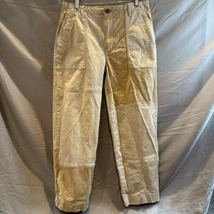 Banana Republic Barrel Authentic Chino womens size 8 khaki patchwork pre-owned